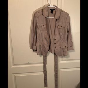 White House Black Market Blazer; Beige; size 10